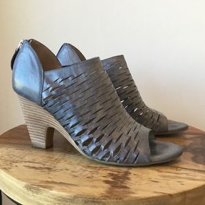 Franco Sarto Blue Leather Heel